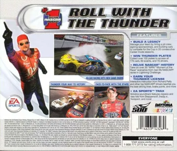 NASCAR Thunder 2003 (US) box cover back